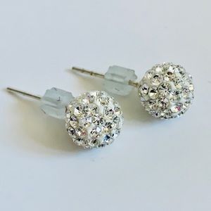 MEGA SPARKLE Cubic Zirconia Silver Plated Studs